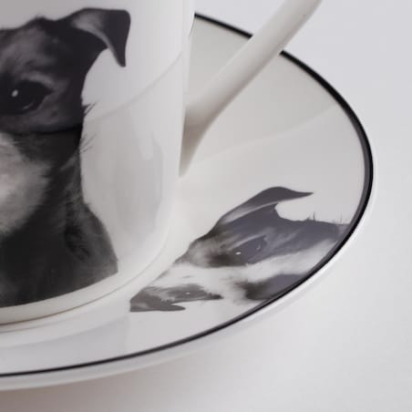 Filiżanka Ze Spodkiem Jackie z motywem zwierzęcym