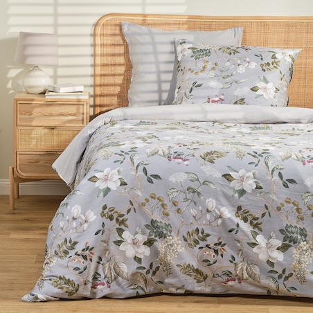 Pościel z bawełny satynowej Rebeccas 160x200 cm z motywem kwiatowym