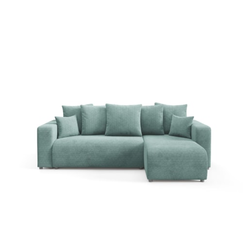 Narożnik EVORA L z pojemnikiem tkanina miękki plusz Kolor: Onega 06