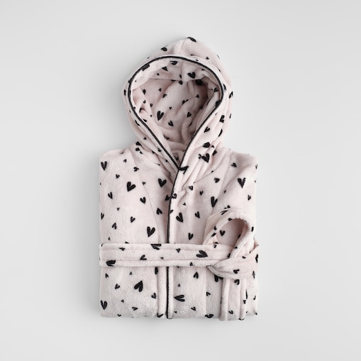 Szlafrok Malorina z motywem serc