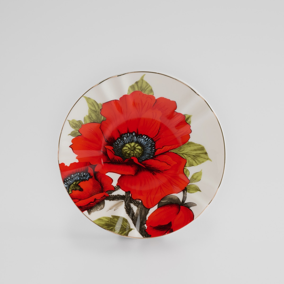 Filiżanka Ze Spodkiem Lascivias z motywem kwiatowym