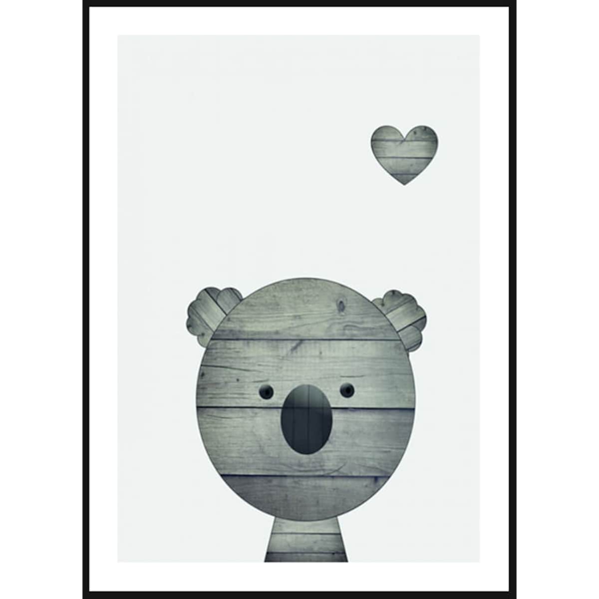 Poster Story, Plakat, Obraz - Drewniany Koala