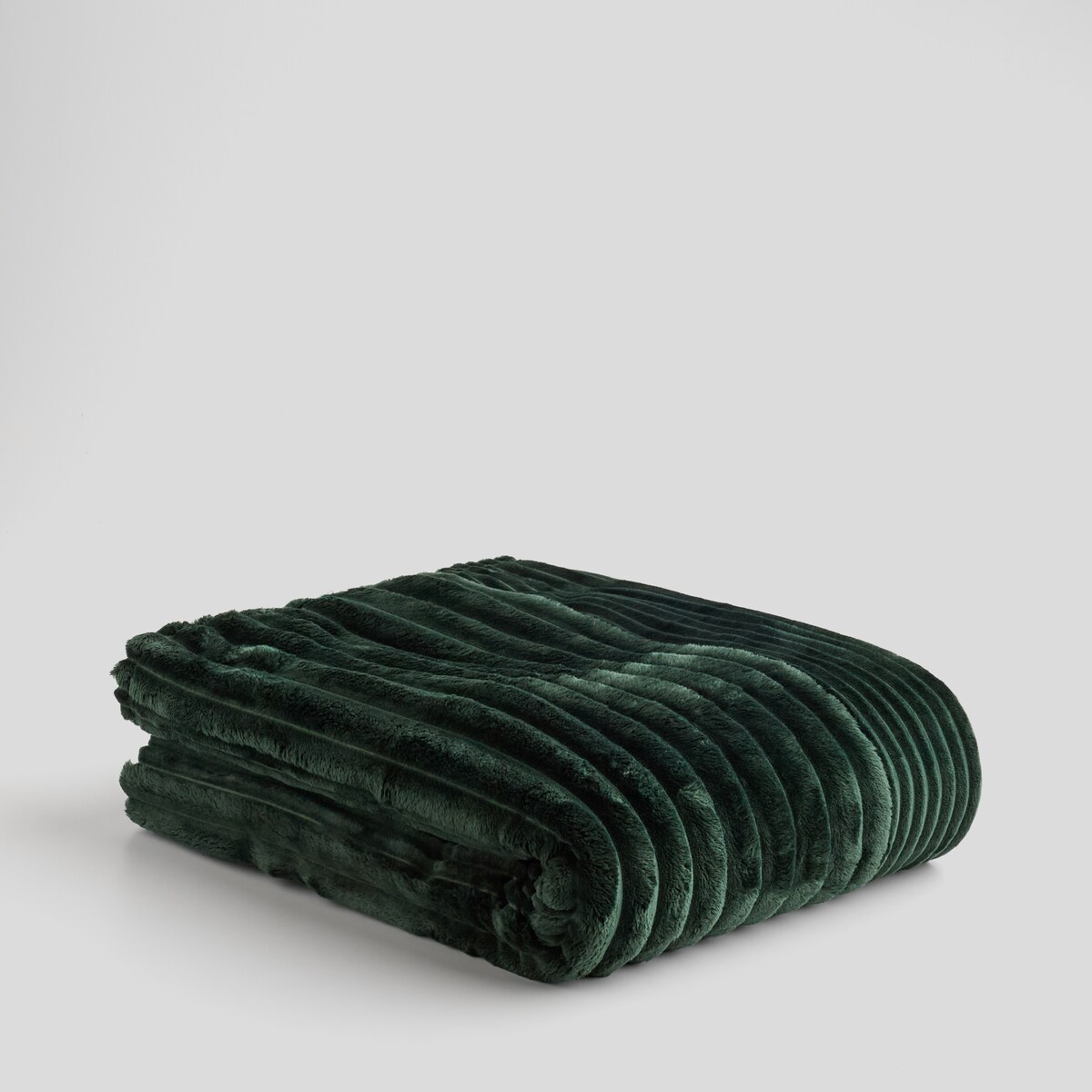 Jednokolorowy koc żakardowy Divite 150x200 cm