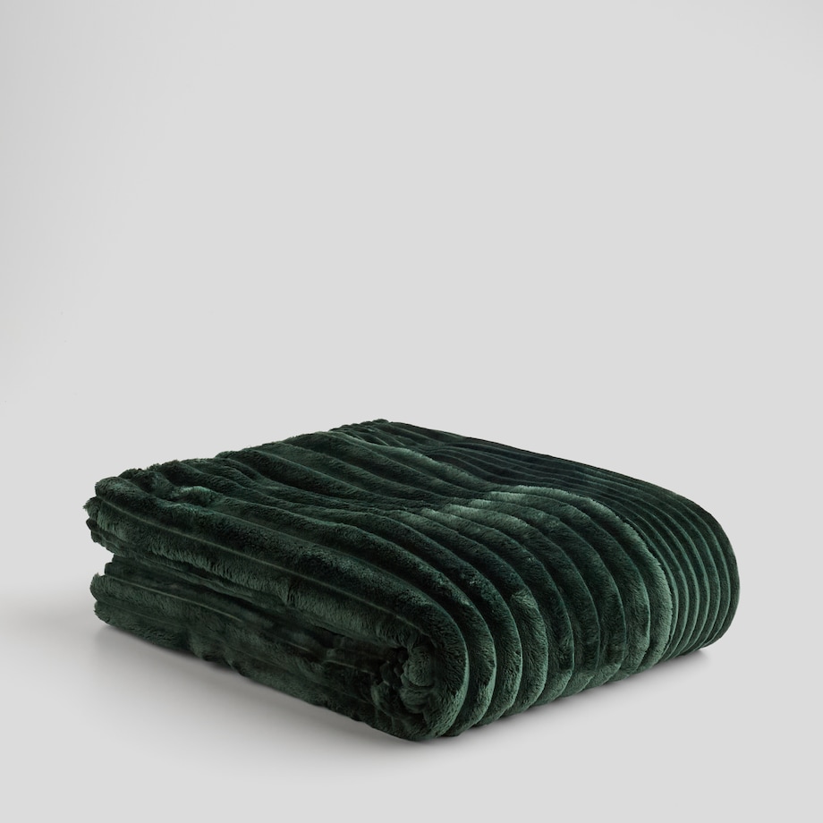 Jednokolorowy koc żakardowy Divite 150x200 cm