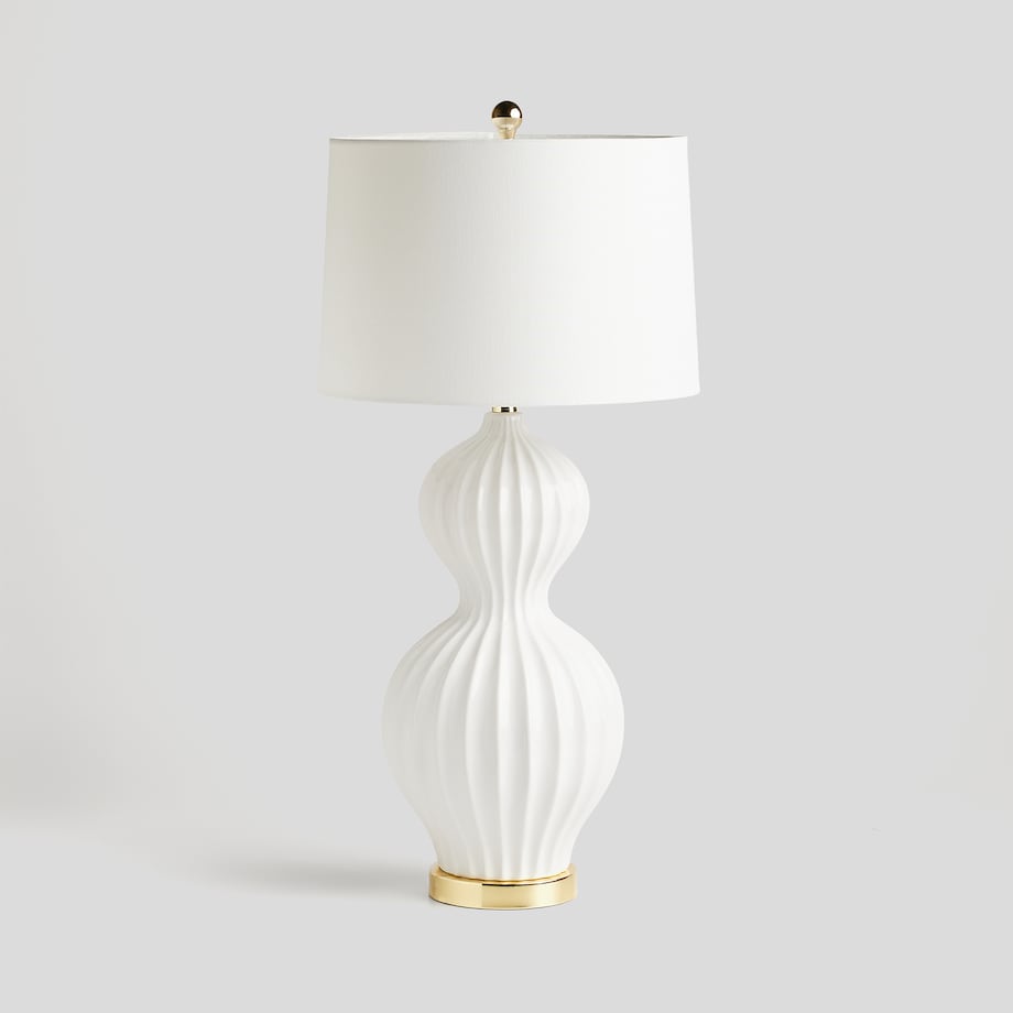 Lampa Stołowa Ze Szklaną Podstawą Flawless