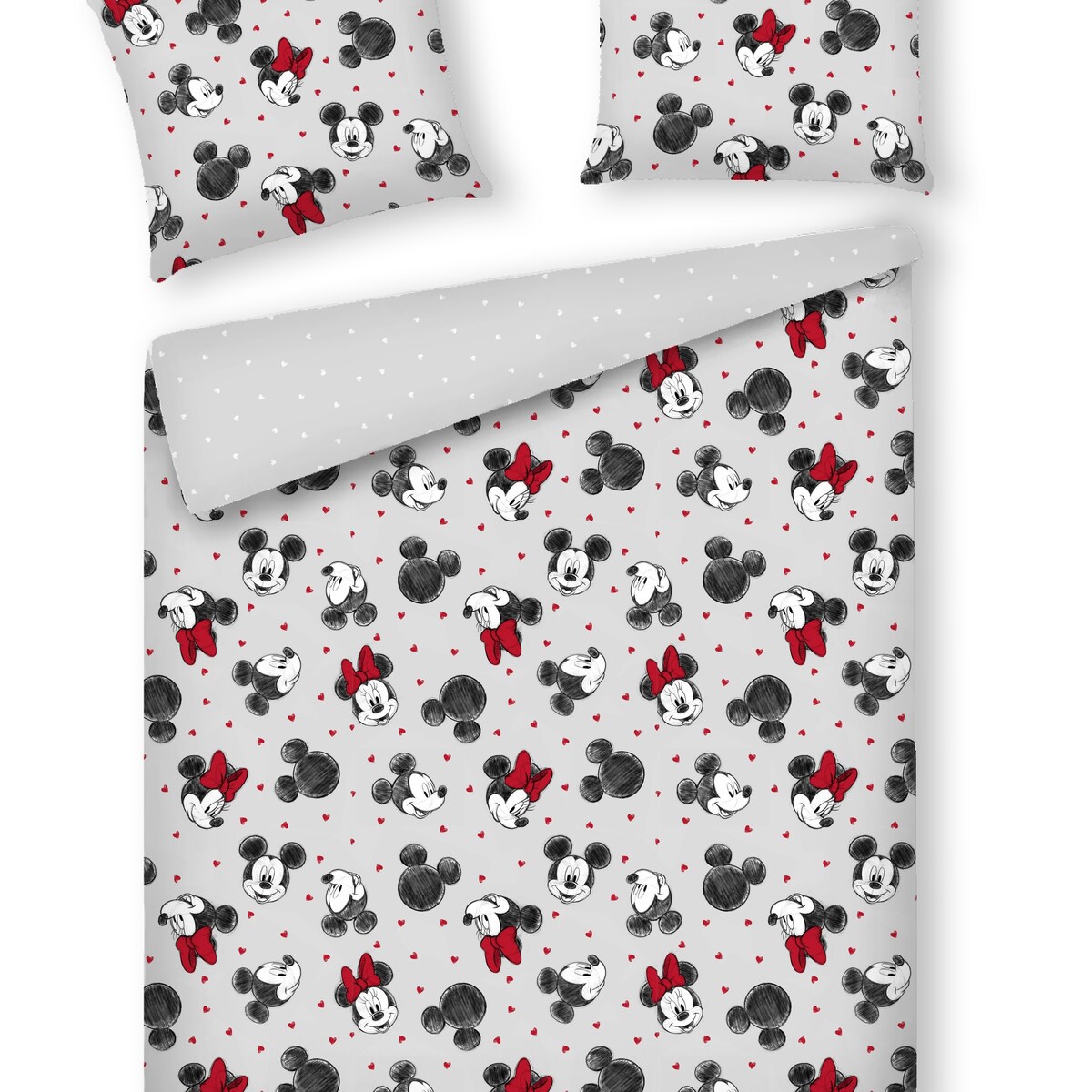 Pościel Satynowa Mikimouse 160x200 cm