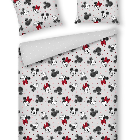 Pościel Satynowa Mikimouse 160x200 cm