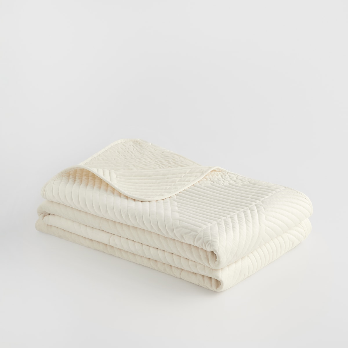 Jednokolorowa narzuta na łóżko Minister 200x220 cm z motywem geometrycznym