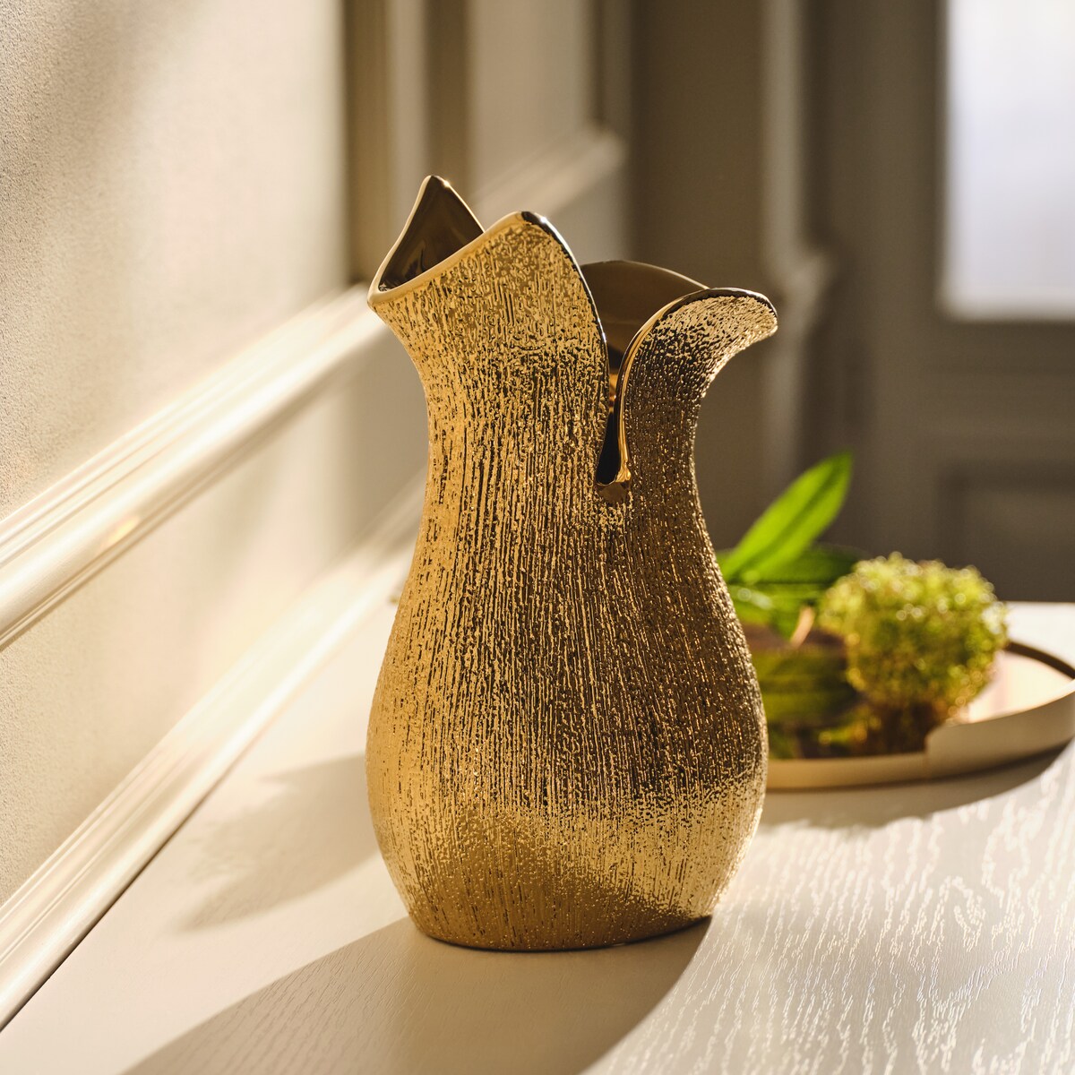 Wazon Smart owal z motywem geometrycznym