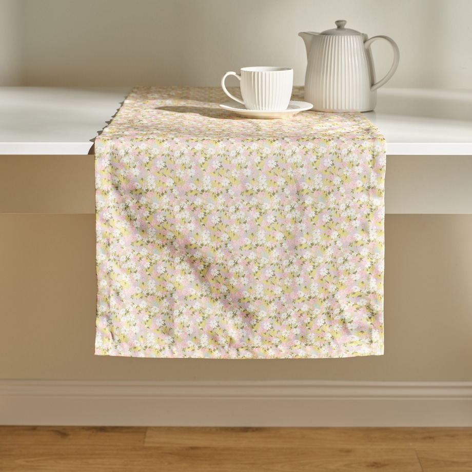 Bieżnik Drukowany Florecio 40x160 cm z motywem kwiatowym