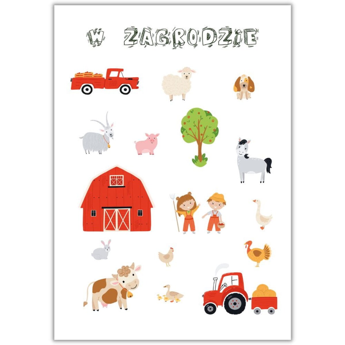 plakat w zagrodzie 21x30 cm