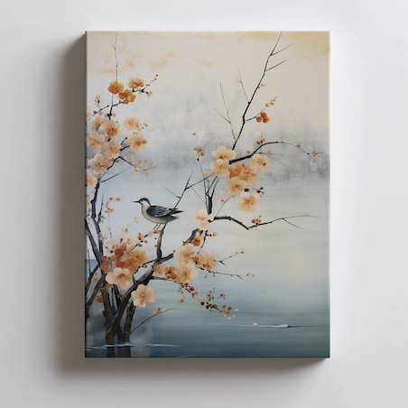 Wiosenne Cuda na Wiśni, 50x70 cm, bez ramy, płótno premium na blejtramie