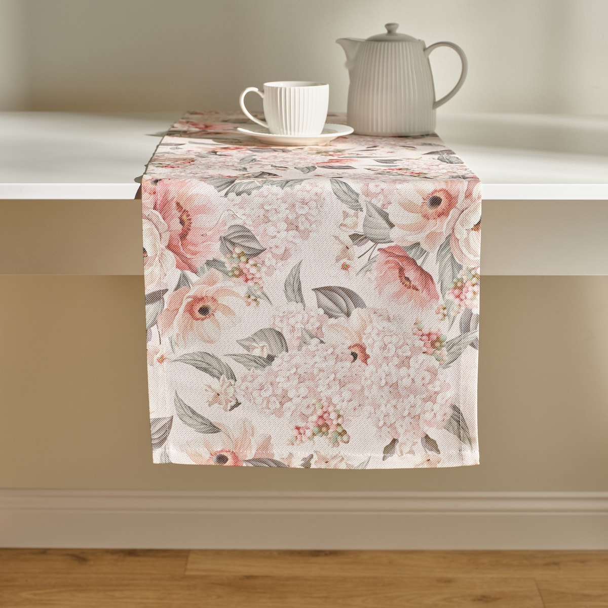 Bieżnik Drukowany Amorette 35x180 cm z motywem kwiatowym