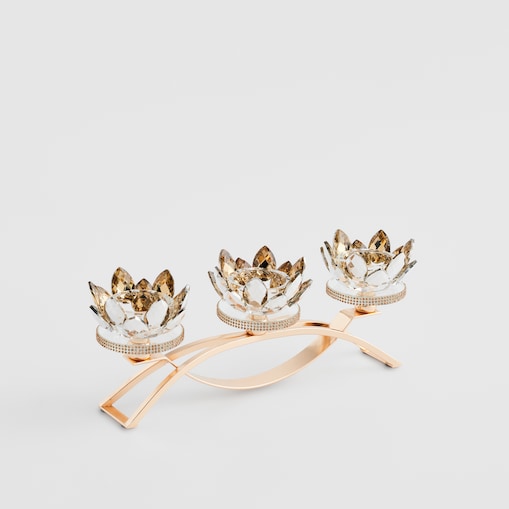 Świecznik potrójny Cristal shine diamond small trio