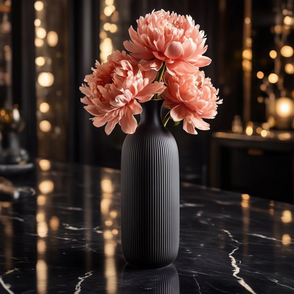 Wazon Veerio z motywem geometrycznym