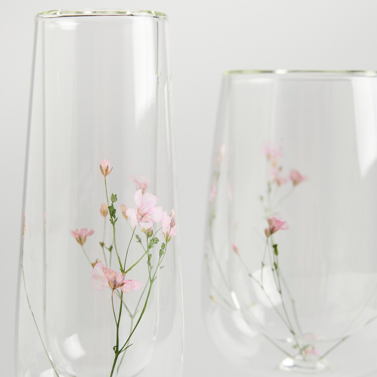 Kieliszek Do Szampana Florreta z motywem kwiatowym