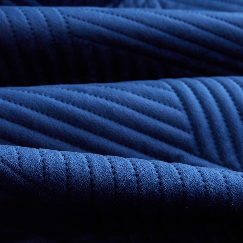 Jednokolorowa narzuta na łóżko z wytłoczonym wzorem Trialett 180x220 cm