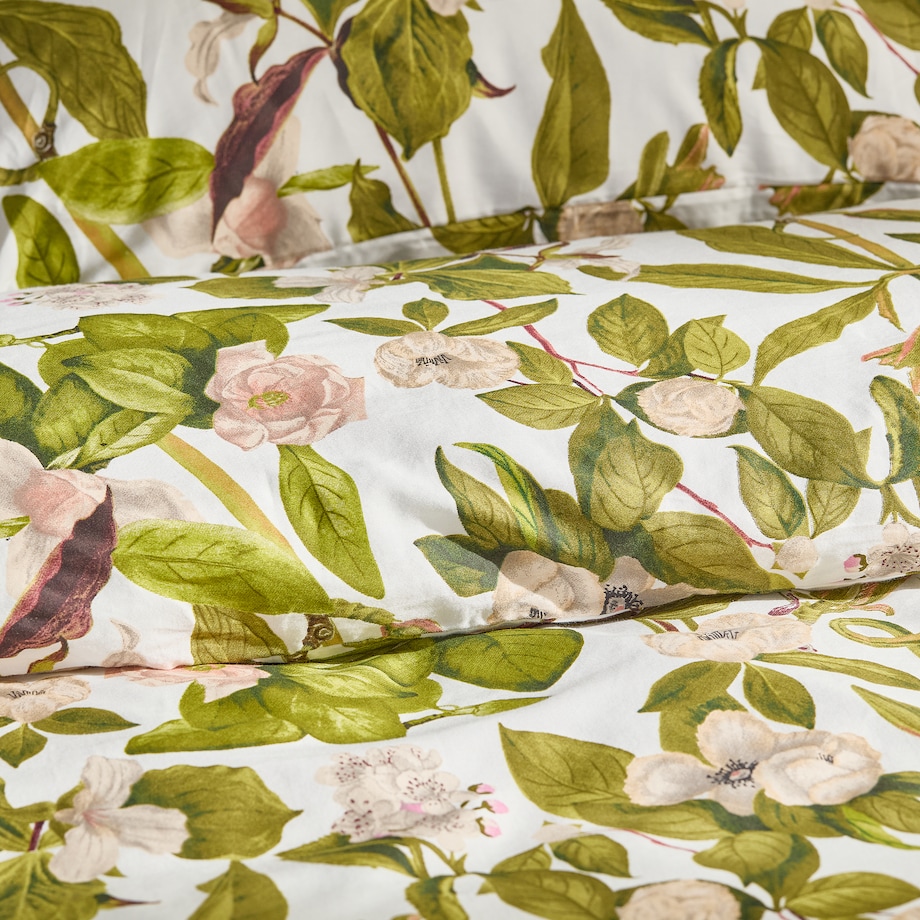 Pościel z bawełny satynowej Sansha 160x200 cm