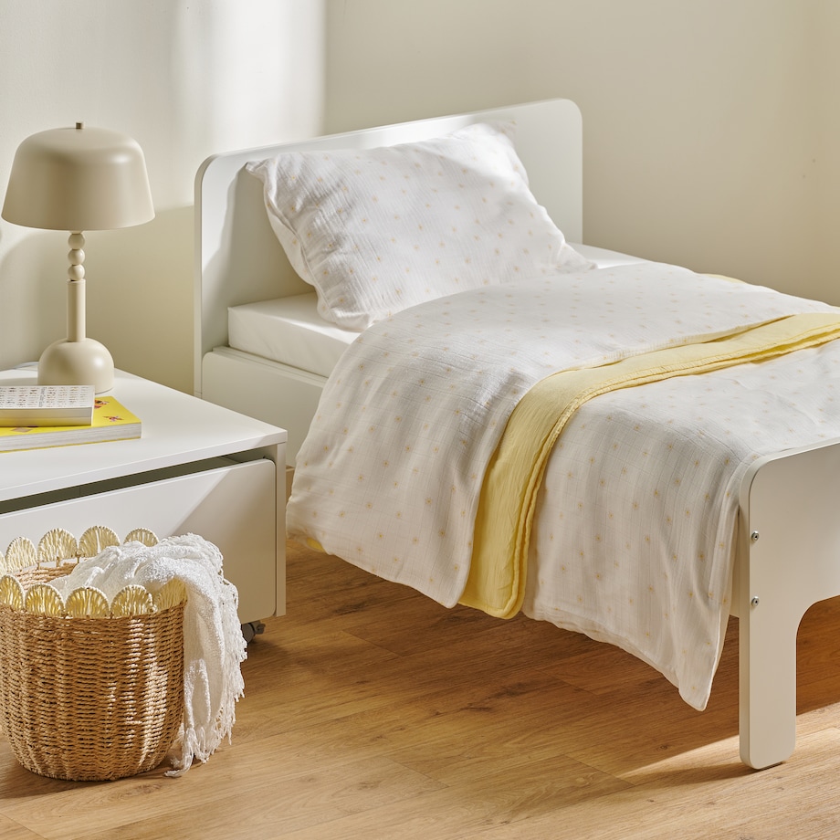 Pościel Muślinowa Astero 100x135 cm z motywem kwiatowym