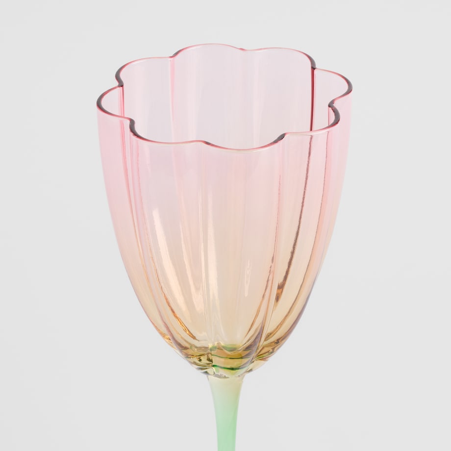 Kieliszek Do Wina Azali z motywem kwiatowym