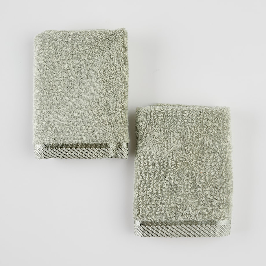 Komplet 2 szt. ręczników do twarzy lub do rąk Bambo 30x30 cm