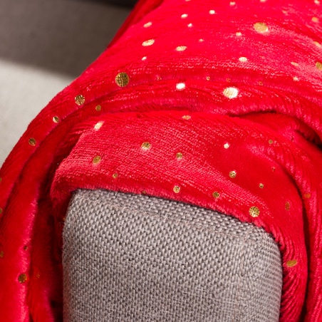 Wzorzysty koc Festive dots 130x170 cm