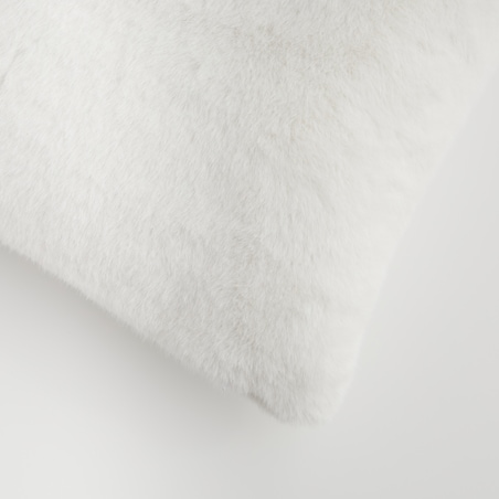 Poszewka Futrzana Molinio 45x45 cm w kratę