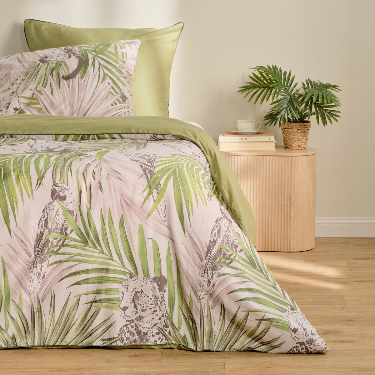 Pościel z bawełny satynowej z lamówką Peliro 200x220 cm