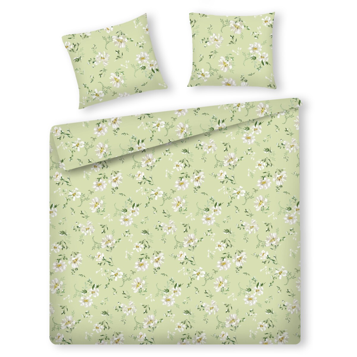 Pościel z bawełny satynowej Jasmina 200x220 cm z wzorem kwiatowym