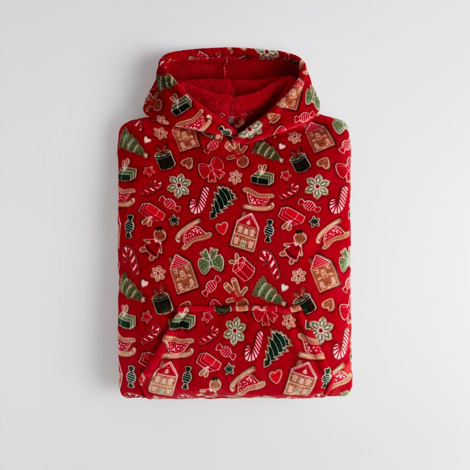 Ponczo Ginno z motywem piernika