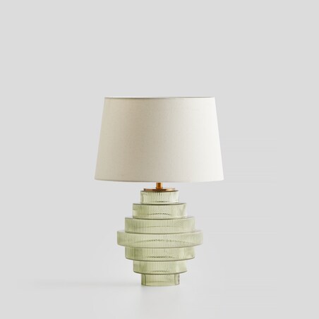 Lampa Stołowa Ze Szklaną Podstawą Selma