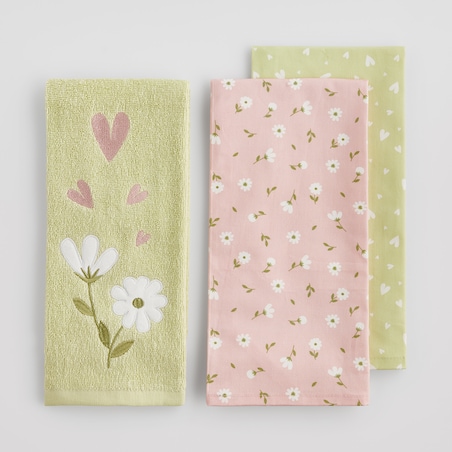 Komplet Ścierek Avis 45x65 cm z motywem serc