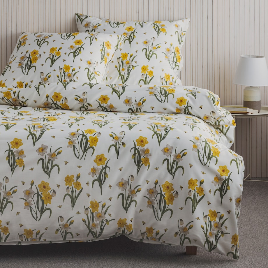 Sateen Bed Linen Narcisse 160x200 cm