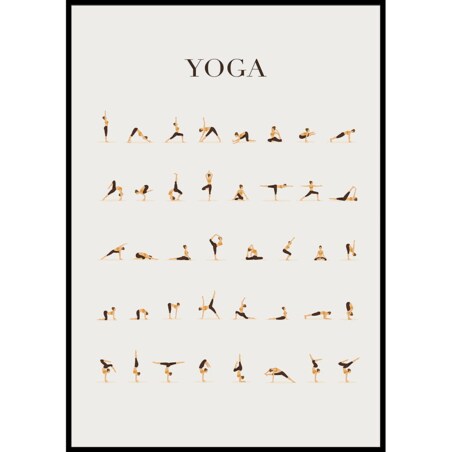 plakat yoga 30x40 cm