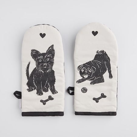 Komplet Rękawic Kuchennych Fafik 14x30 cm z motywem zwierzęcym