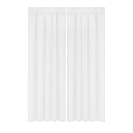 firana "rosalia" top róże 3d wyszywane biały | 400x140 taśma