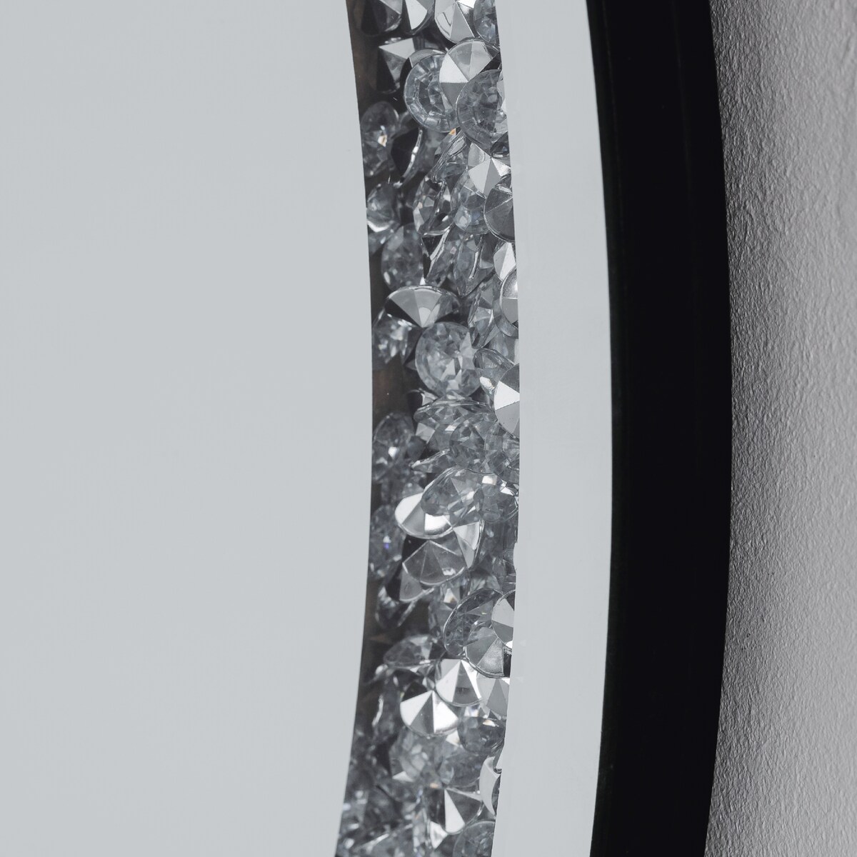 Okrągłe lustro z kryształkami selfirello 2 ø 60 cm