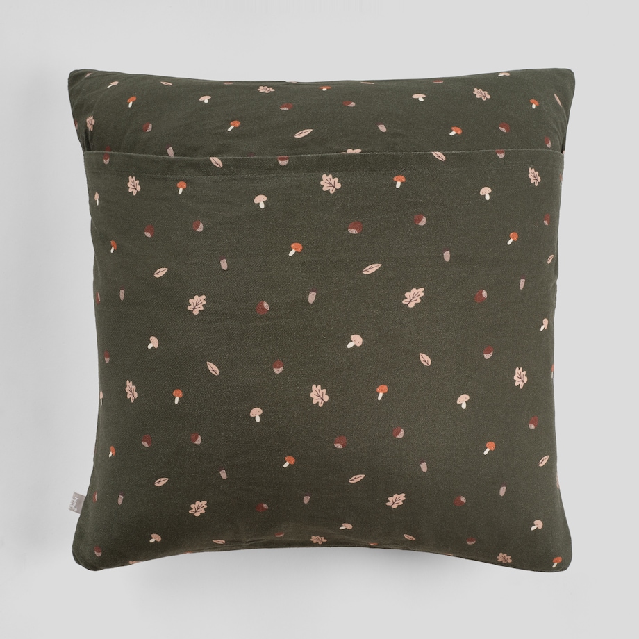 Poszewka Haftowana Nooks 45x45 cm z motywem zwierząt leśnych