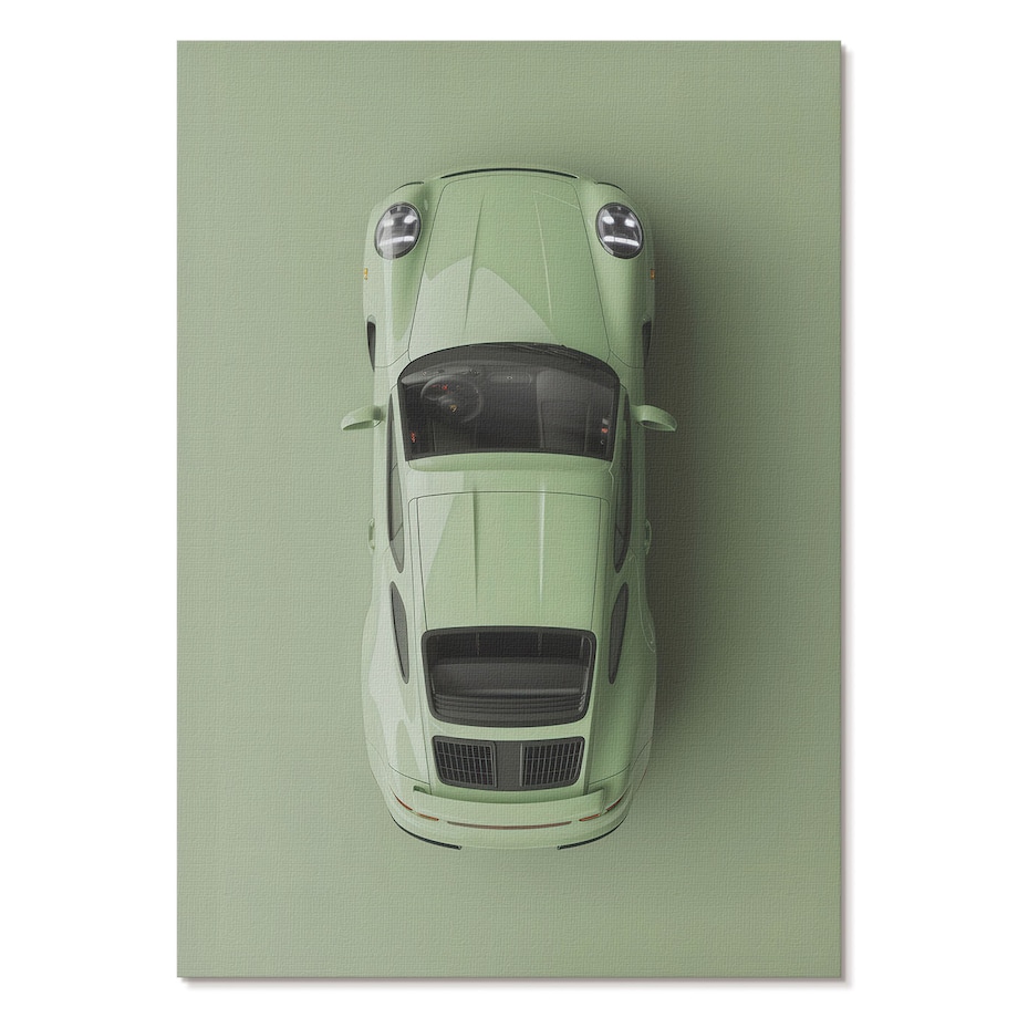 Plakat na płótnie canvas - Zielony samochód