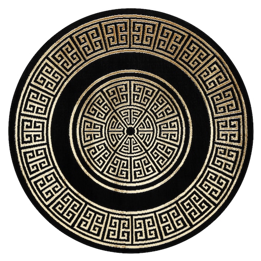 Dywan ALLURE 1968 koło Grecki klucz, ramka - koło 120 cm