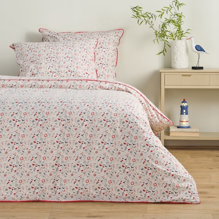 Pościel bawełniana z lamówką Pelora 160x200 cm