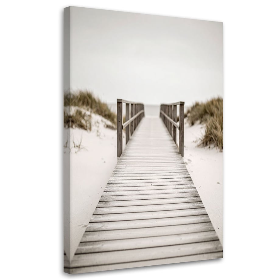 Obraz do salonu jadalni biura, Pomost plaża pejzaż natura 40x60