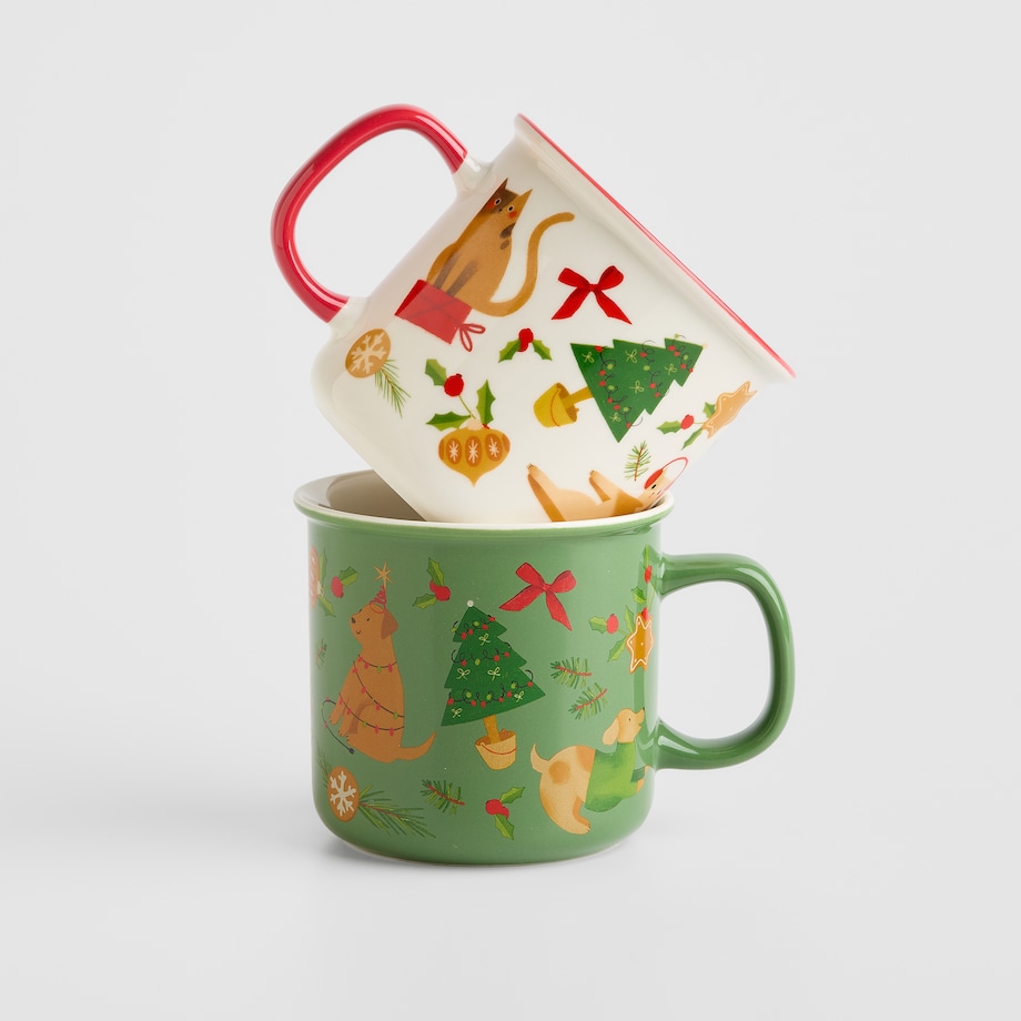 Kubek Dogimas z motywem zwierząt leśnych