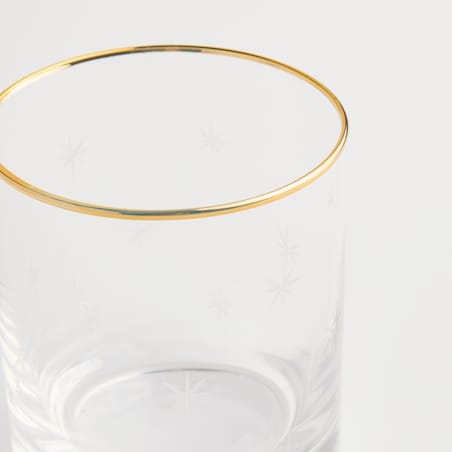 Szklanka Estrella z motywem gwiazdy