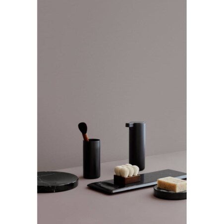 Dozownik do mydła MODO - stal, tytan, 16 cm