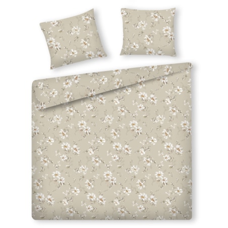 Pościel z bawełny satynowej Jasmina 200x220 cm z motywem kwiatowym