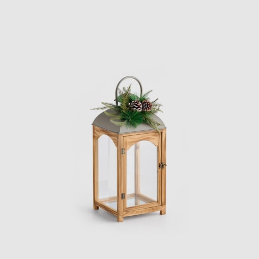 Lampion Browniel z motywem szyszki