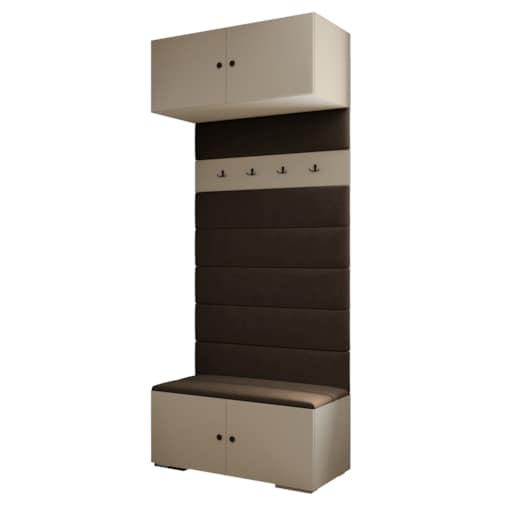 Garderoba do przedpokoju INOVA 2 kaszmir+czarny+manila04