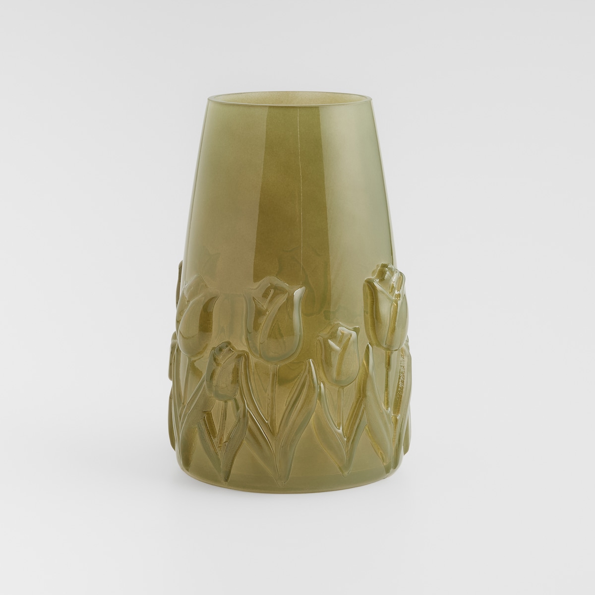 Wazon Glass tulip z motywem kwiatowym