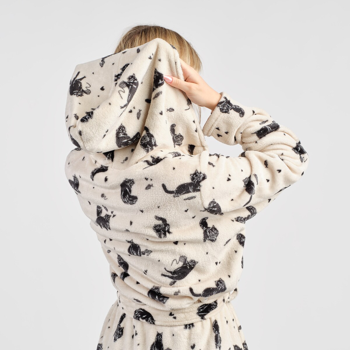 Szlafrok Kitki z motywem zwierzęcym